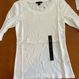 3/4 sleeve ribbed tee- Banana Republic